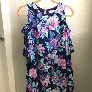 Bare-shoulder floral dress from Nordstrom